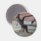 Aimant Kangaroo Sea Breezes Illusion Art (Recto/Verso)