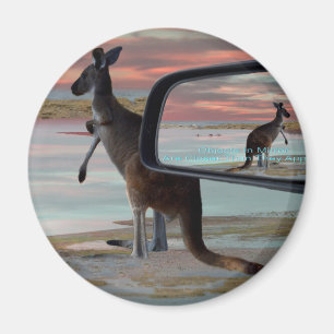 Aimant Kangaroo Sea Breezes Illusion Art