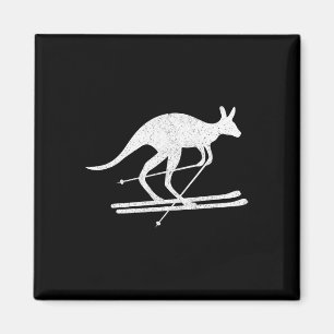 Aimant Kangourou Ski Amusement Sports d'hiver Australie V