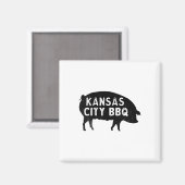 Aimant Kansas City Pig Bbq (Recto/Verso)