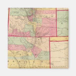 Aimant Kansas et Arizona, Colorado, Nouveau-Mexique, Utah
