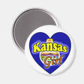 Aimant Kansas Girl (Recto/Verso)
