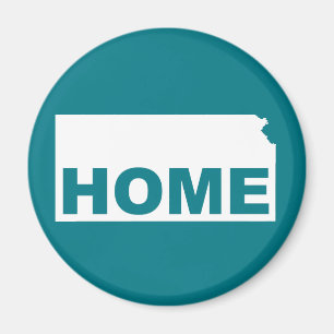 Aimant Kansas Maison Loin De L'Aimant Du Réfrigérateur D'