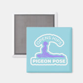 Aimant Kapotasana Pigeon Pose • Opens Hips Yoga (Recto/Verso)