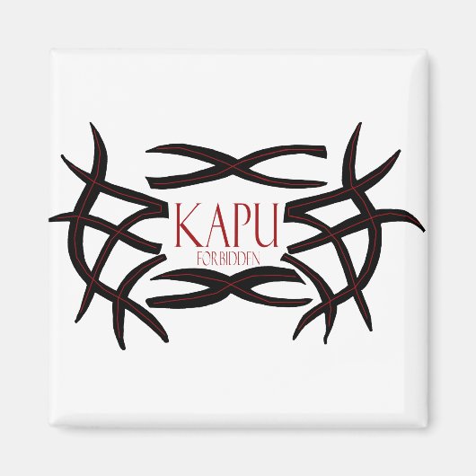 Aimant Kapu interdit (dicton hawaïen) (Devant)