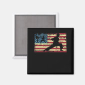 Aimant Karate American Flag Martial Arts (Recto/Verso)