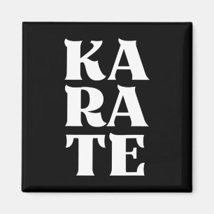 Aimant Karate Bold Lettres Japonais Martial Art Karateka