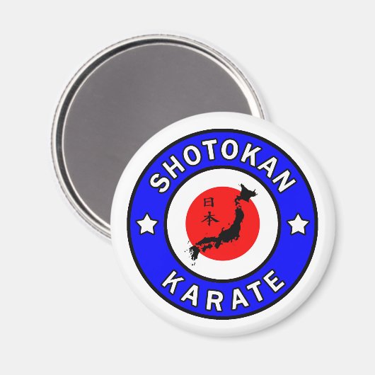 Aimant Karaté de Shotokan (Recto/Verso)