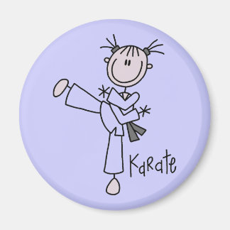 Aimant Karate Girl Tshirts et cadeaux
