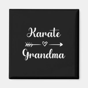 Aimant Karate Grandma Nana Karate Sport Lover Fête des mè