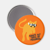Aimant Karate KAT (chat) n'enlève aucun prisonnier (Recto/Verso)