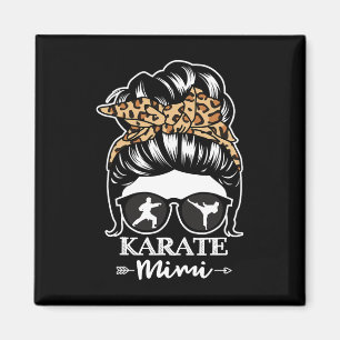 Aimant Karate Mimi Messy Bun Cheveux Funny Karate Fighter