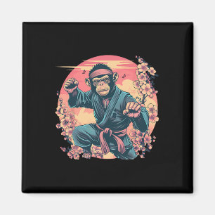 Aimant Karate Monkey Sakura Jiu-jitsu Mma Arts Martiaux K