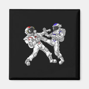 Aimant Karaté Muay Thai Astronaute Arts Martiaux Kickboxi