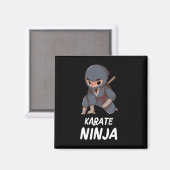 Aimant Karate Ninja Boy Funny Arts Martiaux Sports (Recto/Verso)