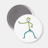 Aimant Karate Stickman (Recto/Verso)