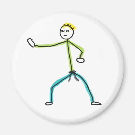 Aimant Karate Stickman (Devant)