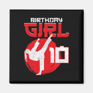 Aimant Karate Taekwondo 10 ans Anniversaire Martial Art