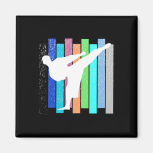 Aimant Karate vintage Judo Kickboxling Hommes femmes