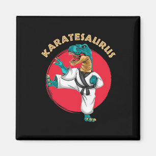 Aimant Karatesaurus Drôle de dinosaure de karaté