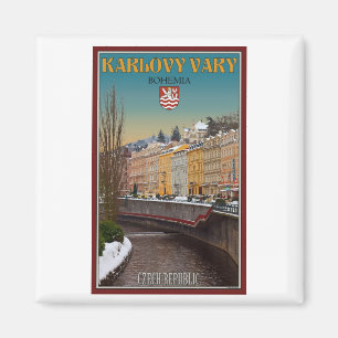 Aimant Karlovy Vary - hiver de rivière de Semnice