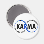 Aimant Karma - Ce Qui Se Passe Autour Revient (v1) (Recto/Verso)