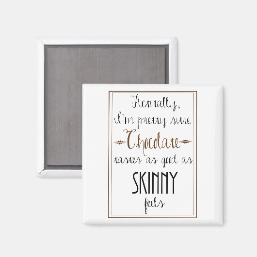 Aimant Kate Moss Citation Carré de chocolat (Recto/Verso)