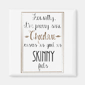 Aimant Kate Moss Citation Carré de chocolat (Devant)