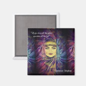 Aimant Katharine Hepburn - Citation féministe inspirante (Recto/Verso)