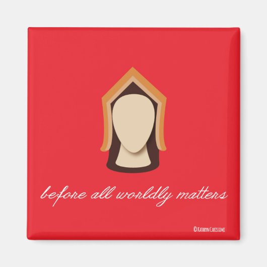 Aimant Katherine d'Aragon "Avant tout le monde compte" (Devant)