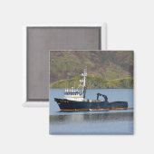 Aimant Katie K, Bateau de crabe en hollandais Harbour, Al (Recto/Verso)