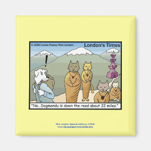 Aimant Katmandu et Dogmandu Caricature amusante