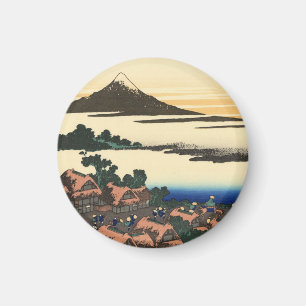 Aimant Katsushika Hokusai Dawn dans la province de Kai