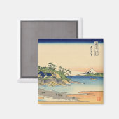 Aimant Katsushika Hokusai Enoshima dans la province de Sa (Recto/Verso)