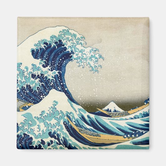 Aimant Katsushika Hokusai - La Grande vague au large de K (Devant)