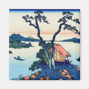 Aimant Katsushika Hokusai - Lac Suwa dans la province de