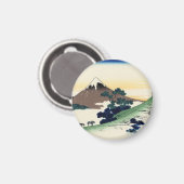 Aimant Katsushika Hokusai. Le col de l'Inume dans la prov (Recto/Verso)
