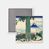 Aimant Katsushika Hokusai - Passe Mishima dans la provinc (Recto/Verso)