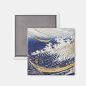 Aimant Katsushika Hokusai. vagues (Recto/Verso)