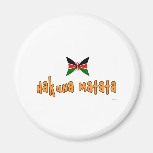 Aimant KattCraft : Hakuna Matata (Devant)