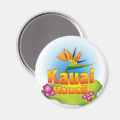 Aimant Kauai, Hawaii Desgin (Recto/Verso)