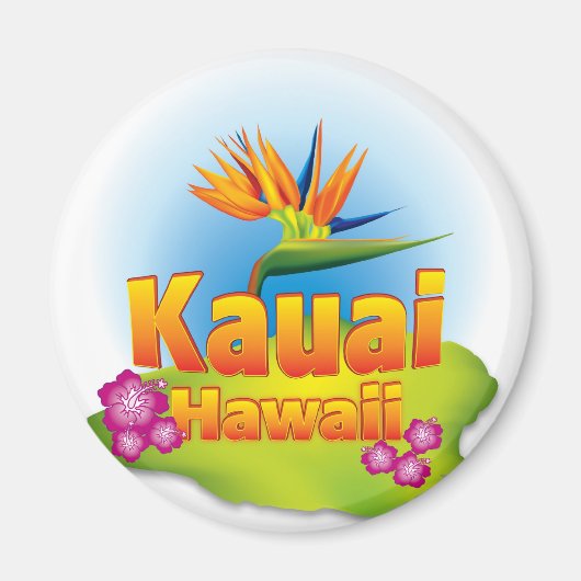 Aimant Kauai, Hawaii Desgin (Devant)