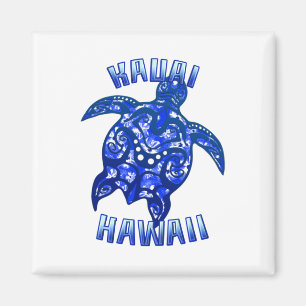 Aimant Kauai Hawaii Vacances Tortue Tribale