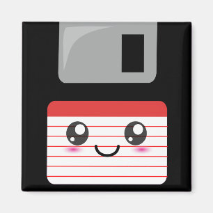 Aimant Kawaii à disque souple