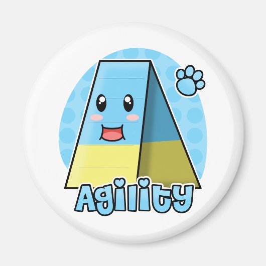 Aimant Kawaii Agility A-Frame (Devant)
