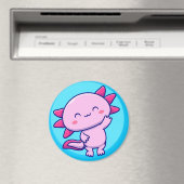 Aimant Kawaii Axolotl (In Situ (Lave-vaisselle))