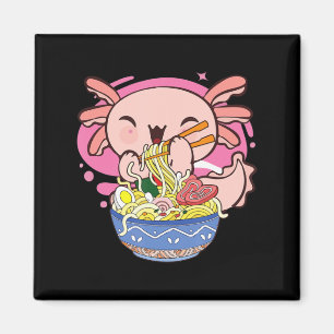 Aimant Kawaii Axolotl Ramen Japonais Anime Noodle Kids Te