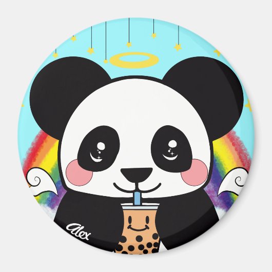 Aimant Kawaii Boba Panda (Devant)