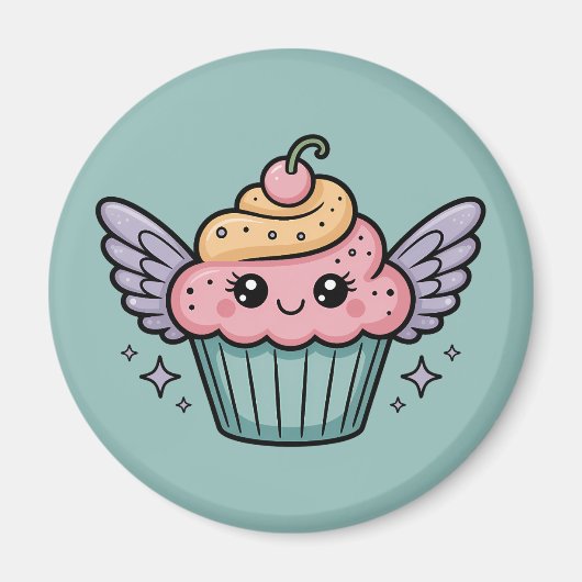 Aimant Kawaii Cupcake (Devant)