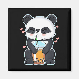 Aimant Kawaii Cute Anime Panda Boba Buble Tea Otaku Homme